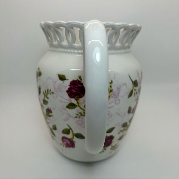 Royal Albert Old Country Roses 6.5" Pitcher Reticulated Rim Porcelain - Picture 5 of 9